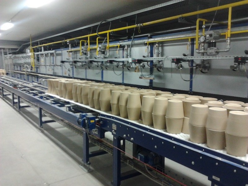 Impianto per l'industria della ceramica